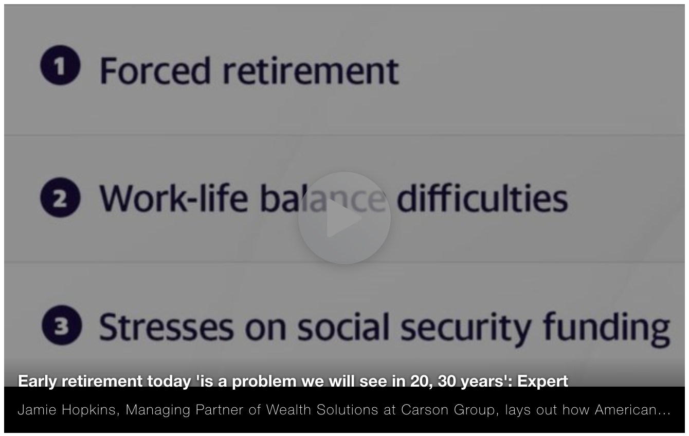 Early retirement today ‘is a problem we will see in 20, 30 years’: Expert