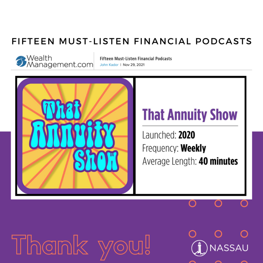 WealthManagement's Fifteen Must-Listen Financial Podcasts Featuring That Annuity Show